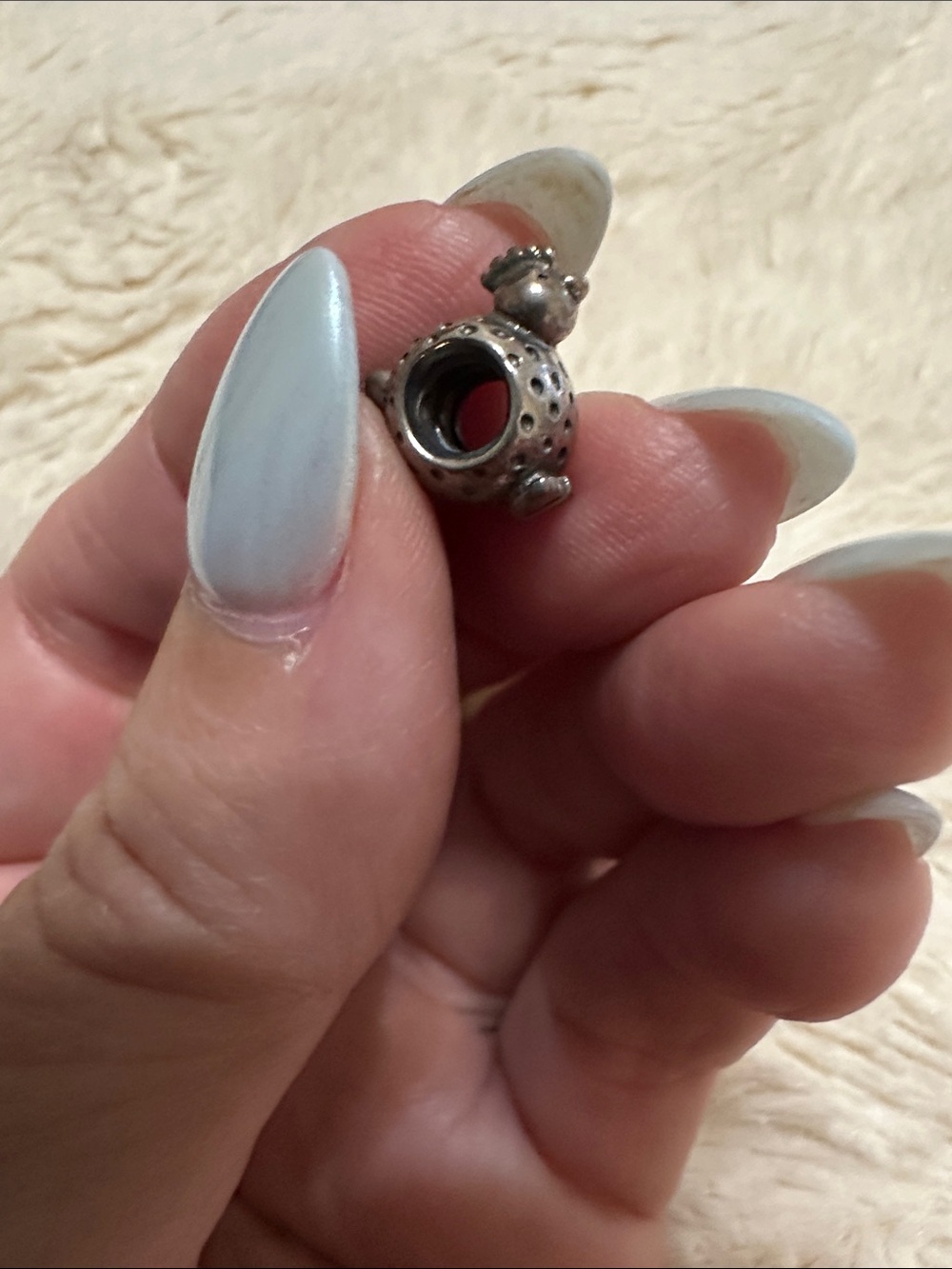 Pandora Silver Floral Cutout Spacer Charm